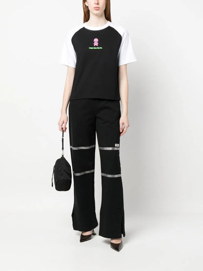 Rhinestone-Embellished Trousers