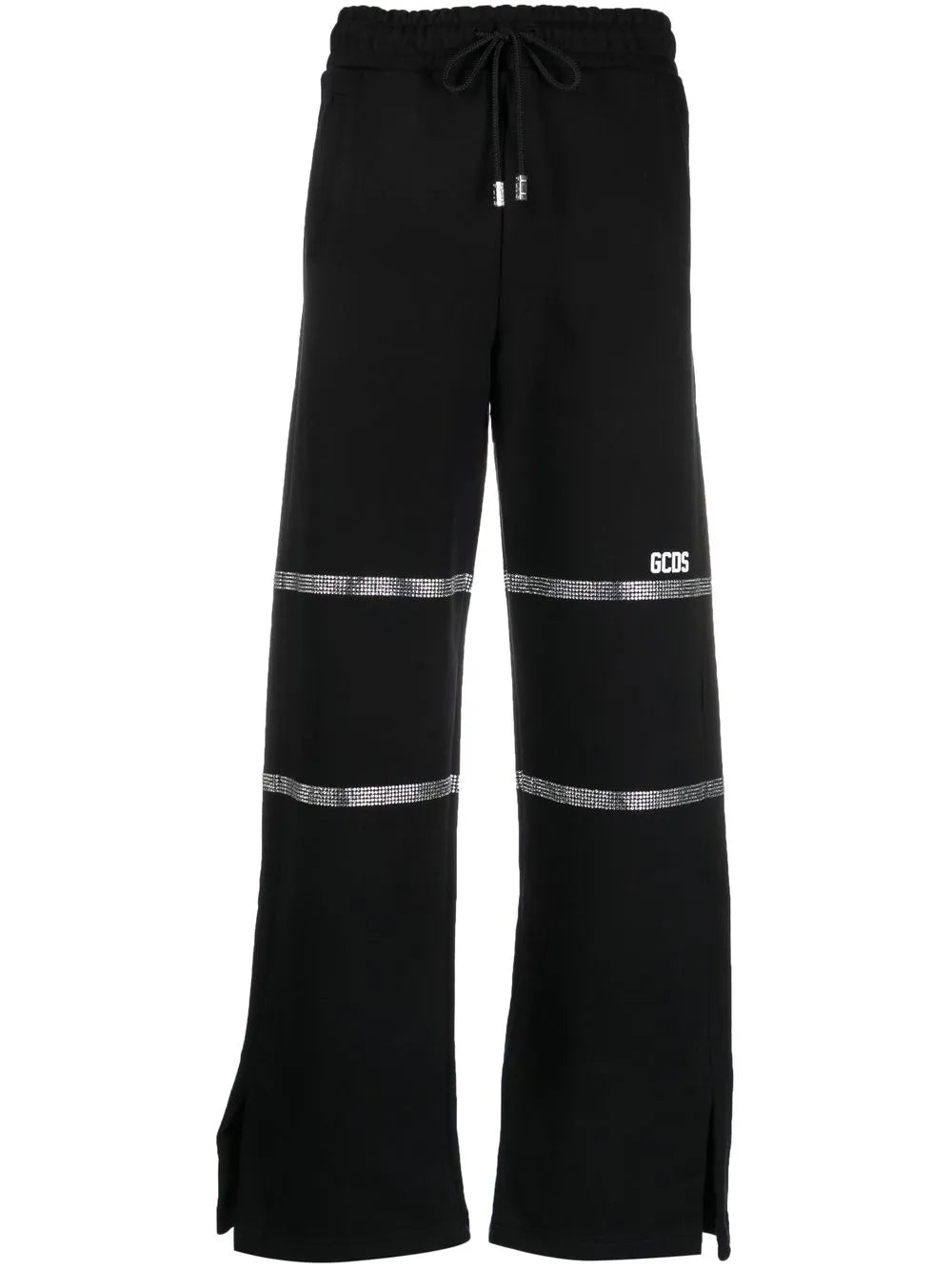Rhinestone-Embellished Trousers