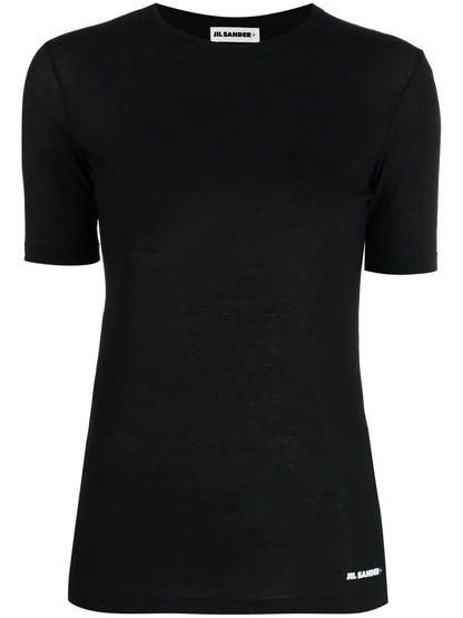 Logo-Print Hem T-Shirt