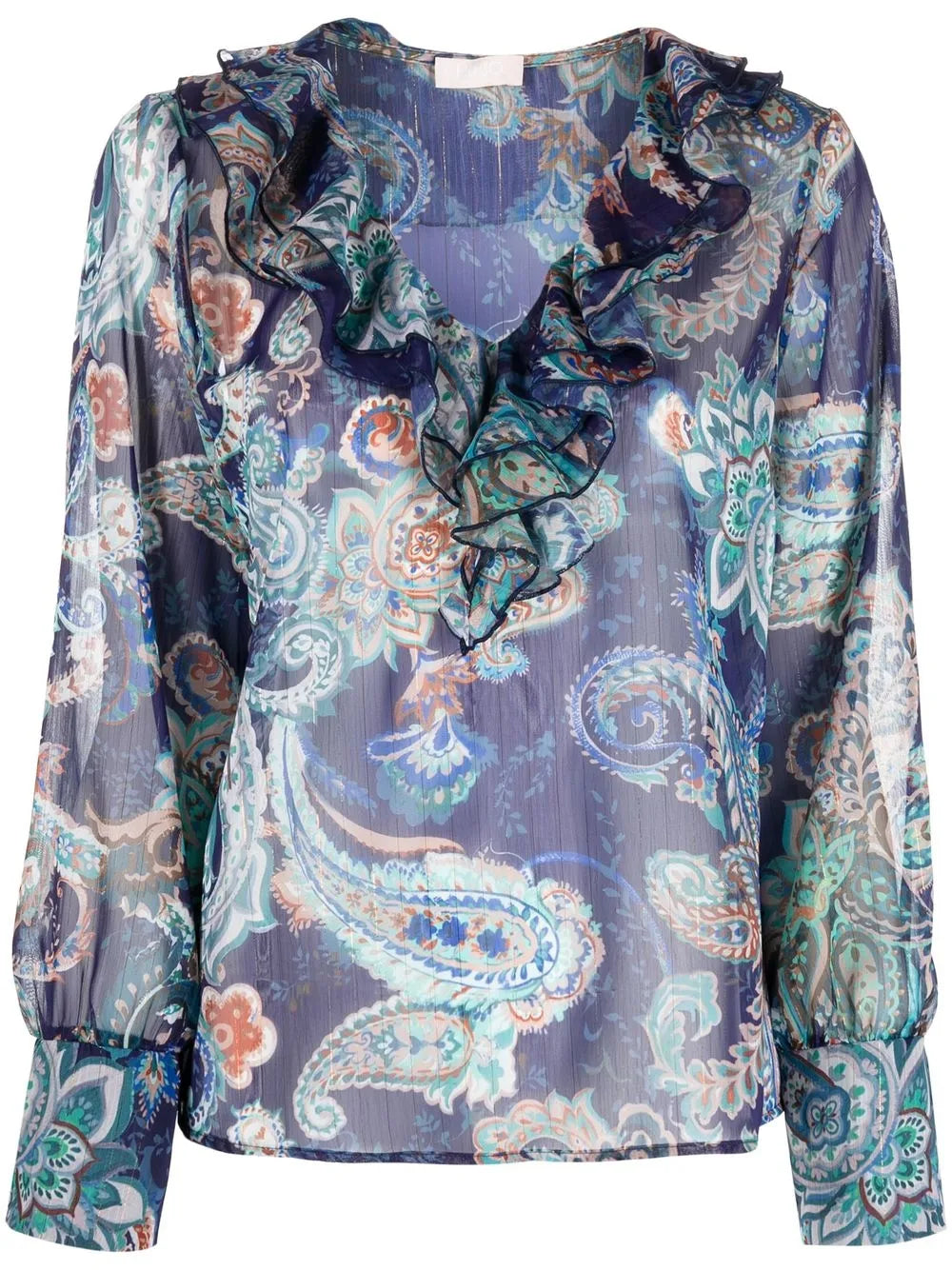 Sheer Paisley Top