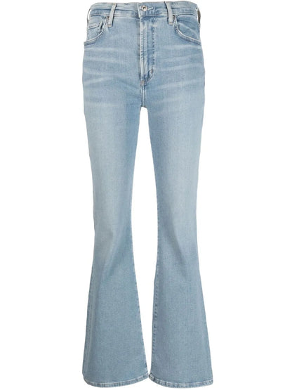 Mid-Rise Flared Jeans
