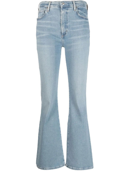 Mid-Rise Flared Jeans