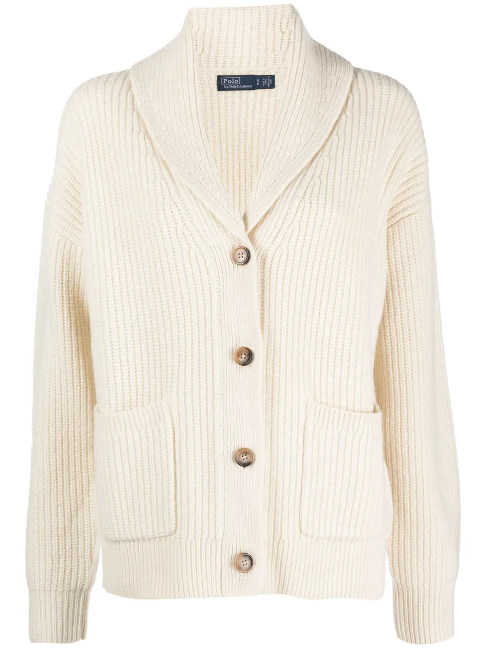Shawl-Collar Chunky-Knit Cardigan