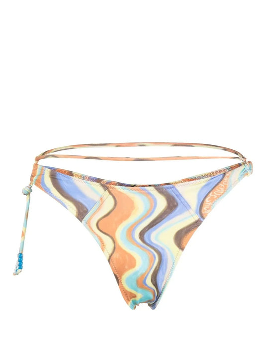 Graphic-Print Bikini Bottom
