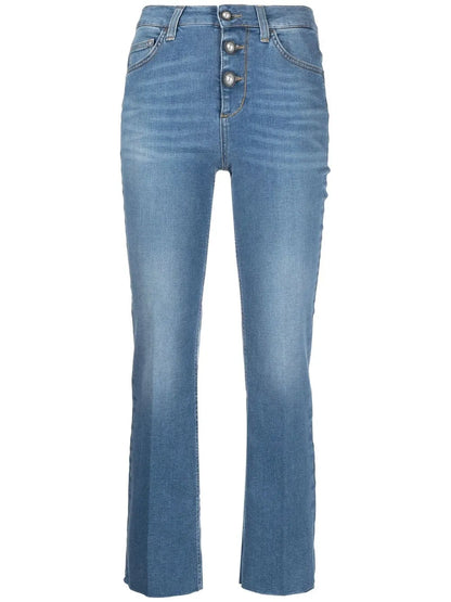 Mid-Rise Cropped Jeans