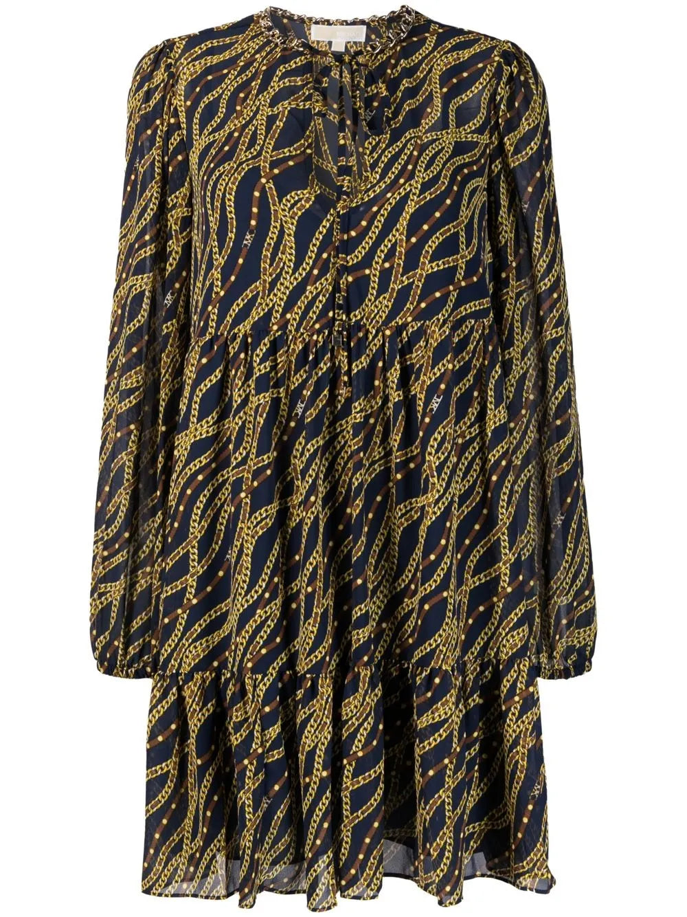 Chain-Link Print Dress