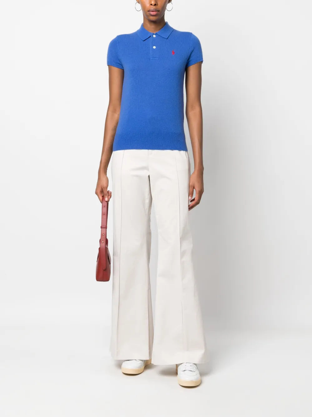 Polo Pony Cashmere Polo Top