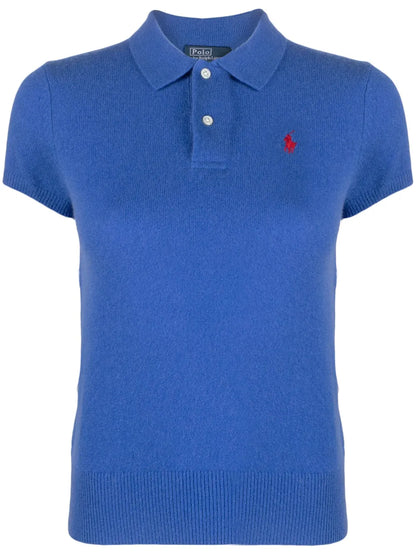 Polo Pony Cashmere Polo Top