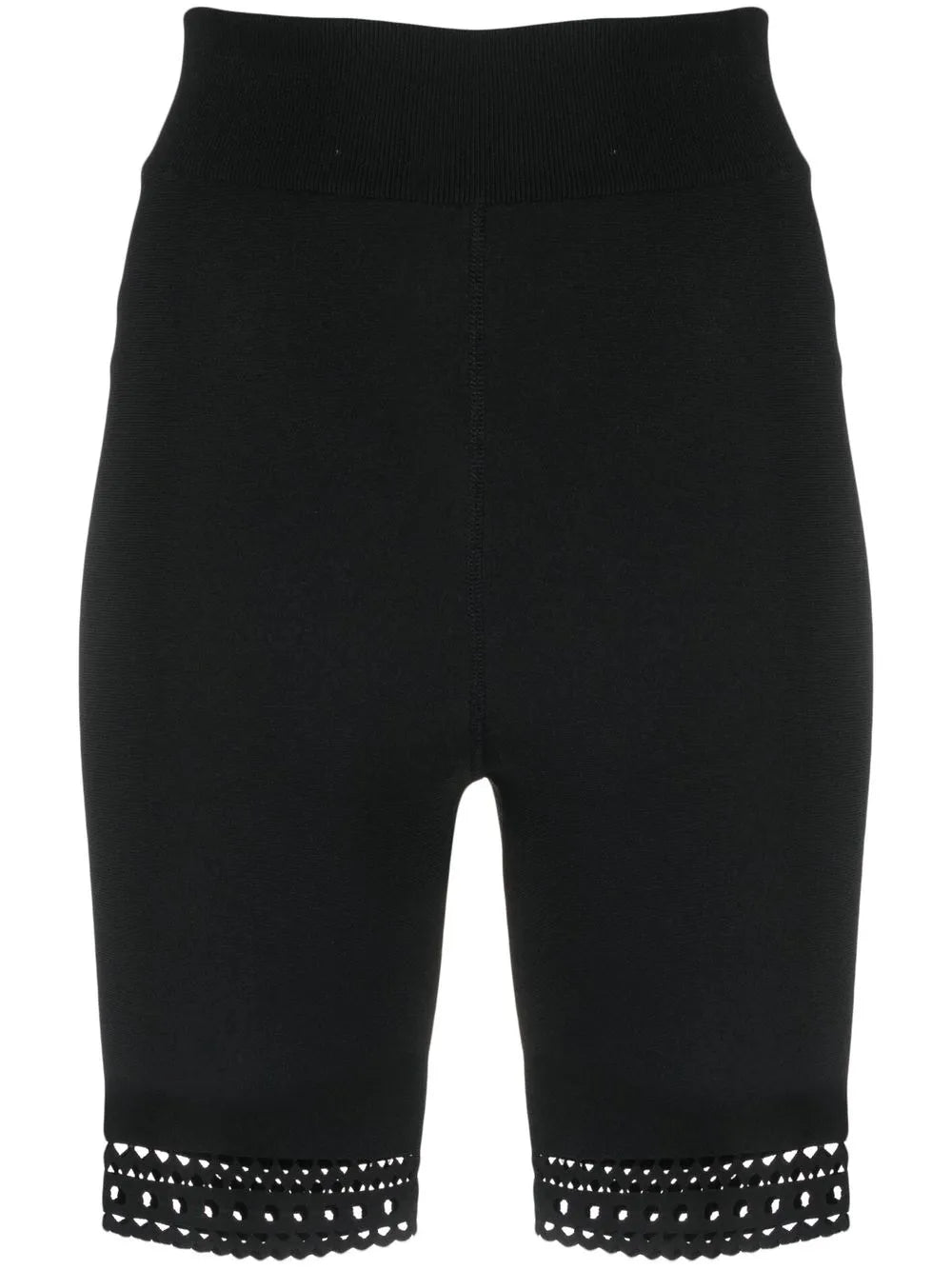 Open-Knit Detail Shorts