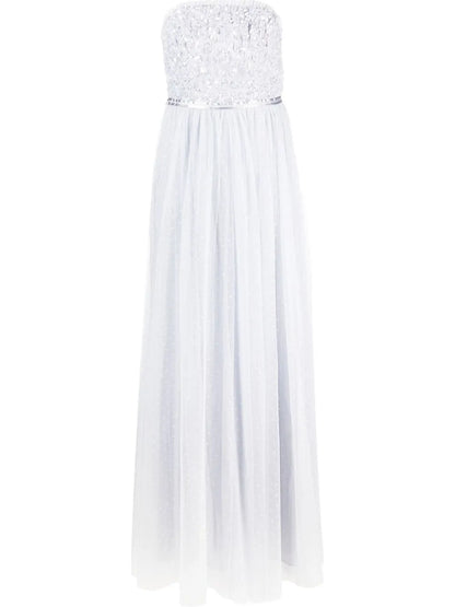 High-Shine Strapless Dress