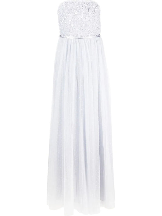 High-Shine Strapless Dress