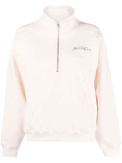Graphic-Print High-Neck Sweatshirt