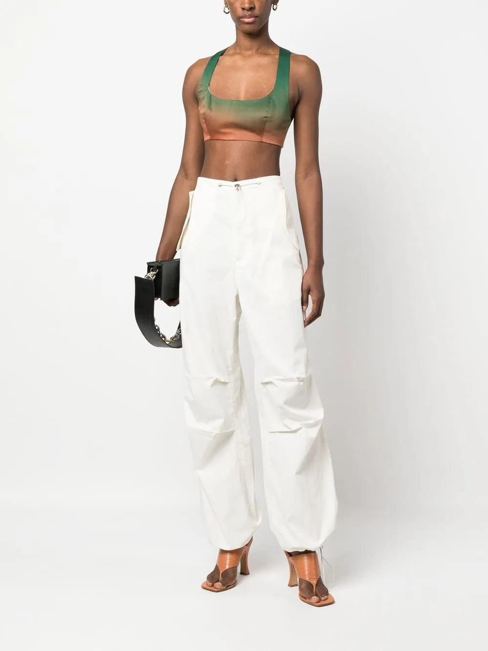 Gradient-Effect Cropped Top