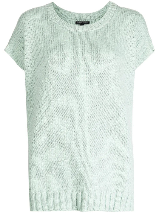 Round-Neck Knitted Top