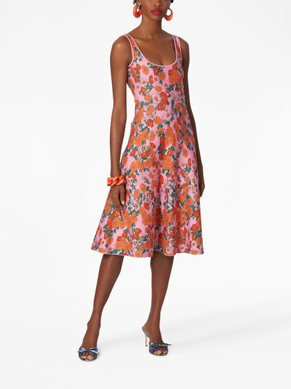 Floral-Print Knit Dress