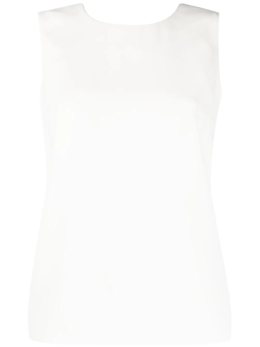 Keyhole-Detail Sleeveless Blouse