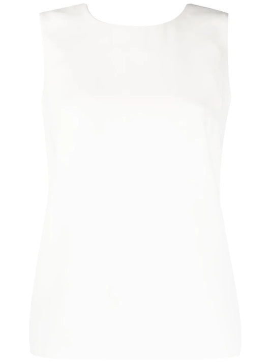 Keyhole-Detail Sleeveless Blouse