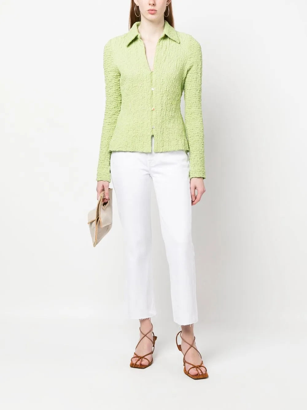 Mid-Rise Cropped Trousers