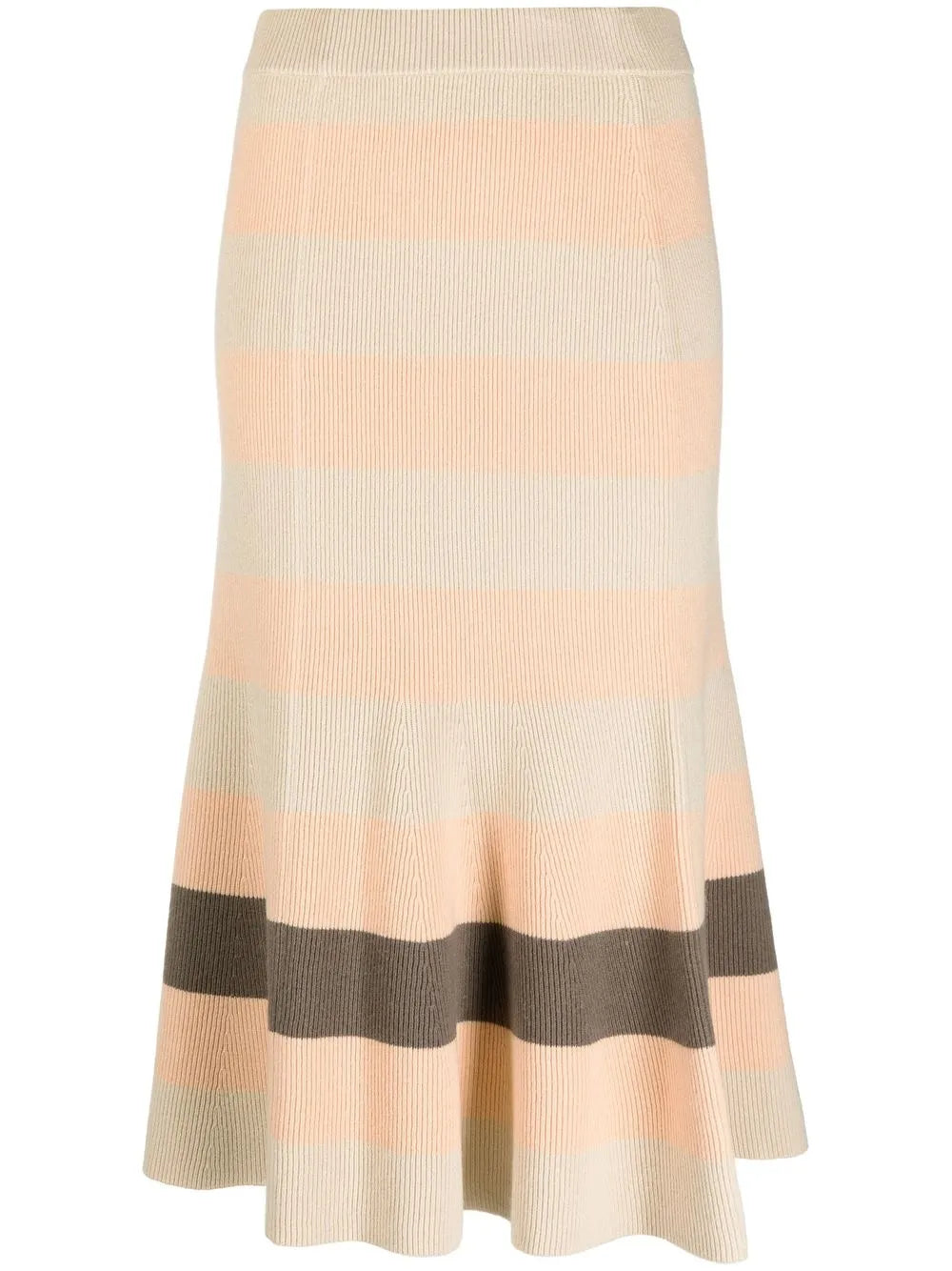 Stripe Animation Knitted Skirt