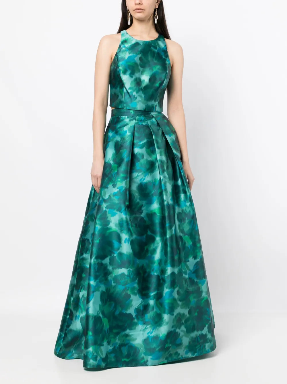 Ava Watercolour-Effect Skirt