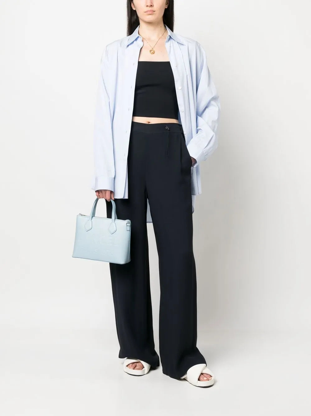 Double-Breasted Detail Trousers