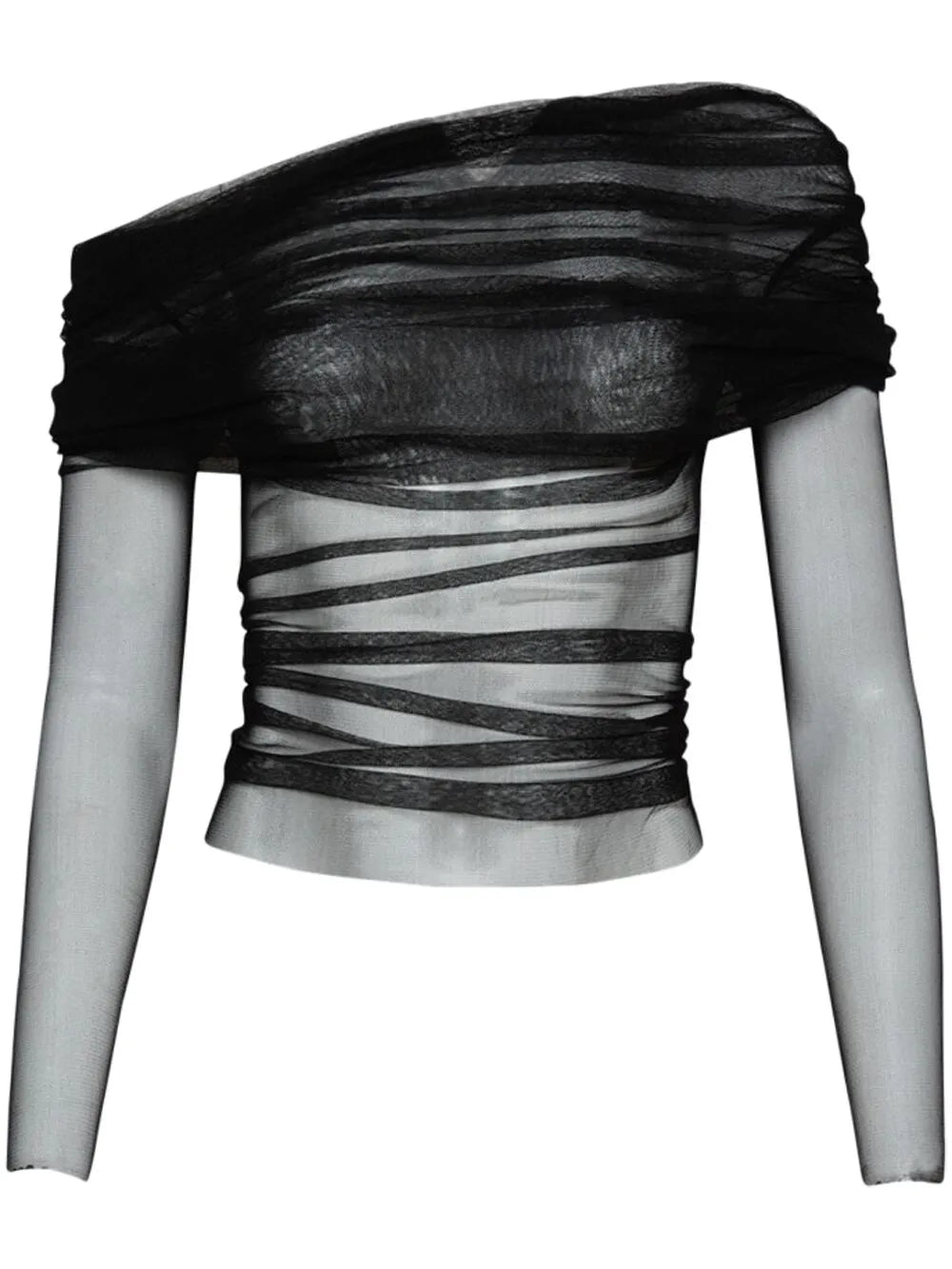 Veiled Silk Top