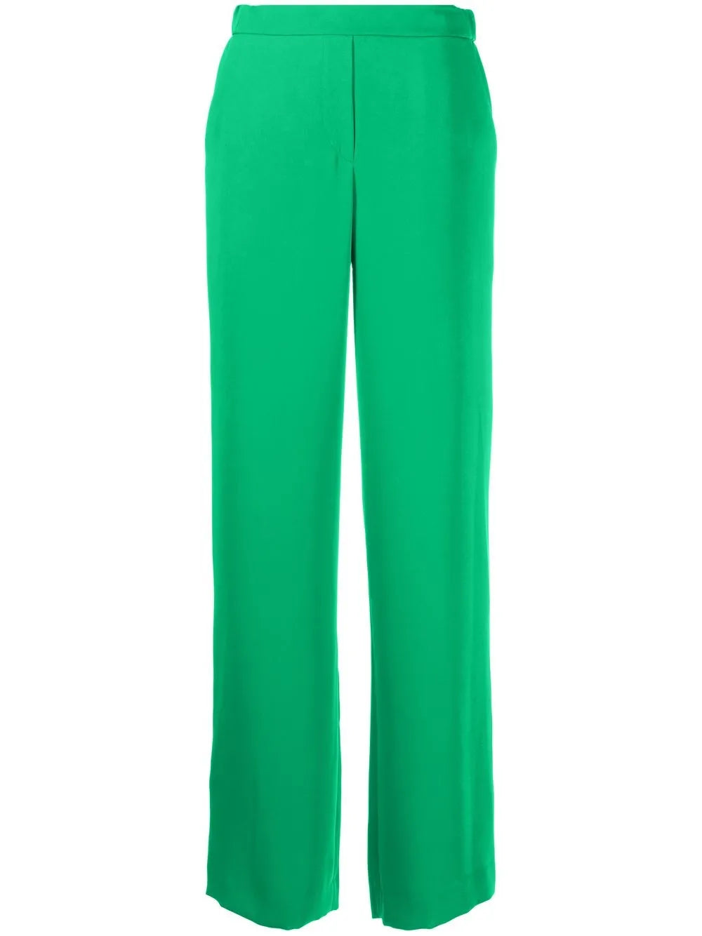 Elasticated Straight-Leg Trousers