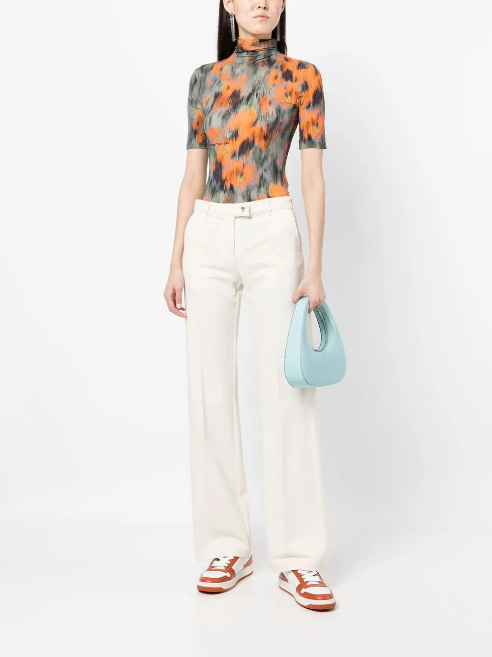 Logo-Plaque Flared Jeans