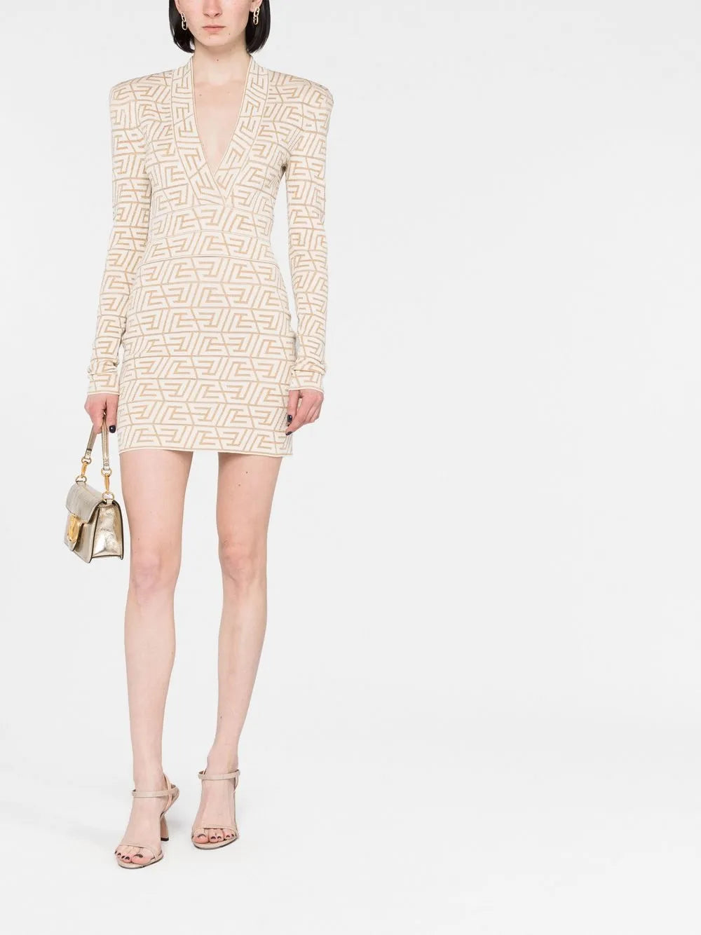 Monogram-Jacquard Mini Dress