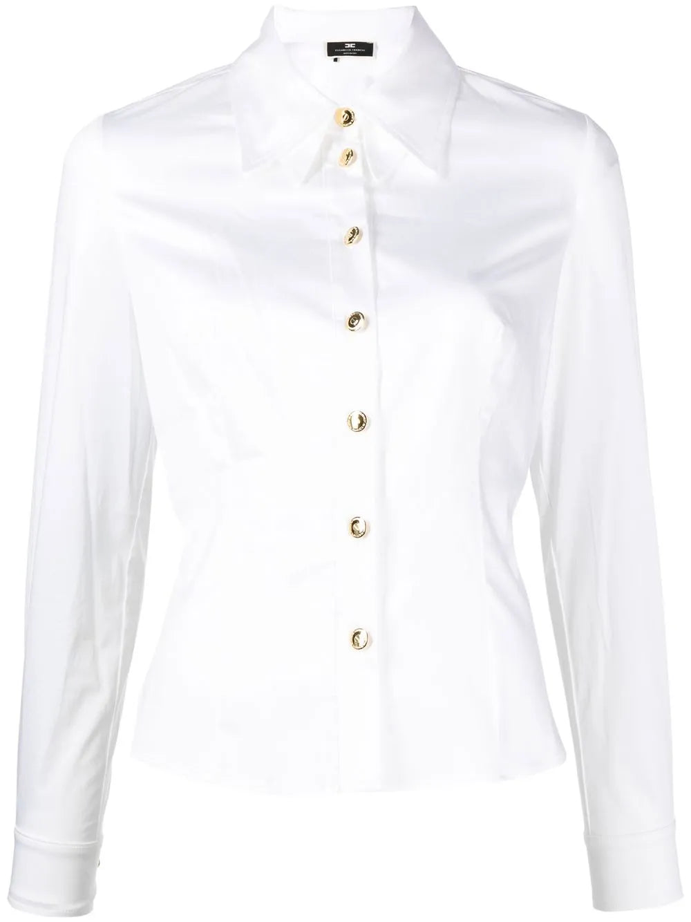 Backless Button-Front Shirt
