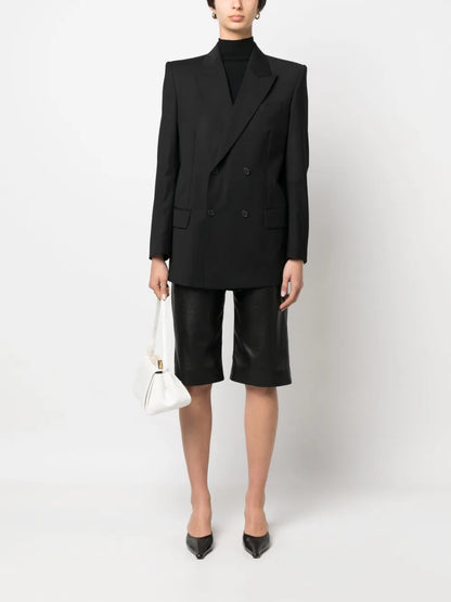 Double-Breasted Merino Blazer