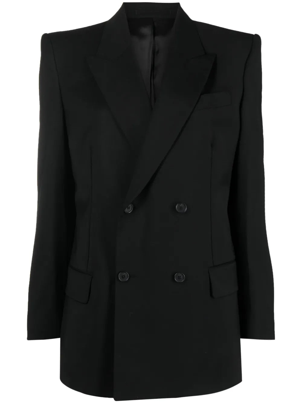 Double-Breasted Merino Blazer