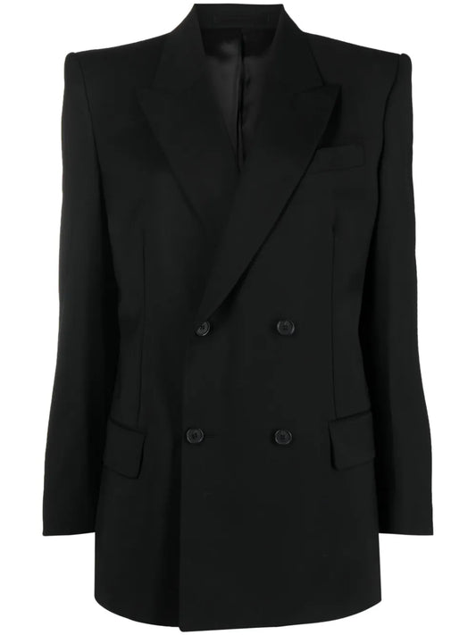 Double-Breasted Merino Blazer