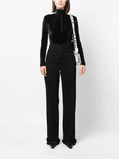 Zip-Up Velvet Body