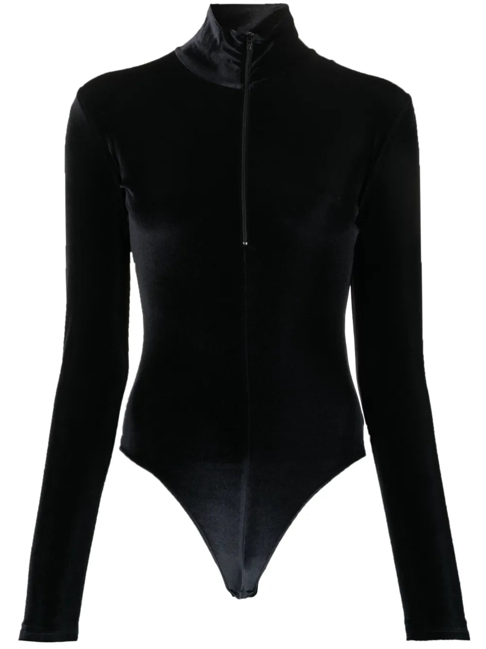 Zip-Up Velvet Body