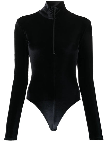 Zip-Up Velvet Body