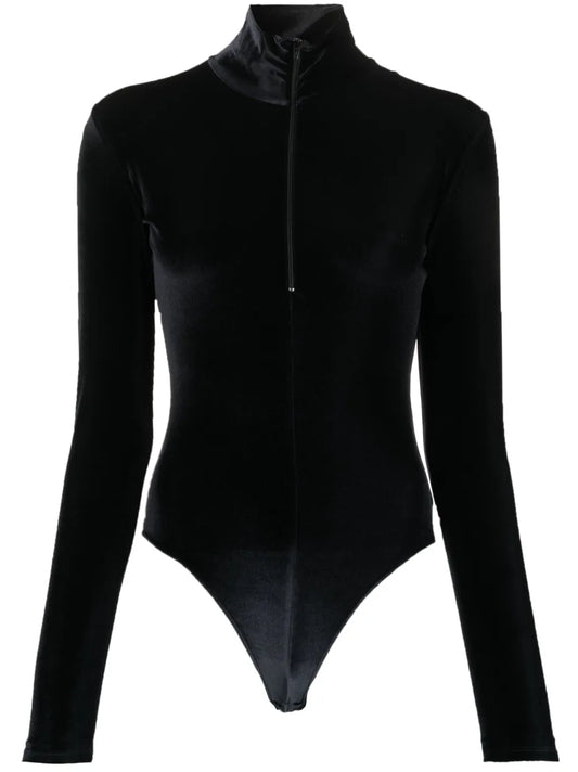 Zip-Up Velvet Body