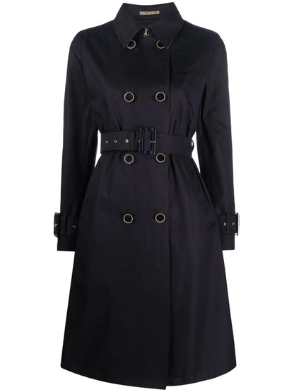 Belted Double-Breasted Trench Coat