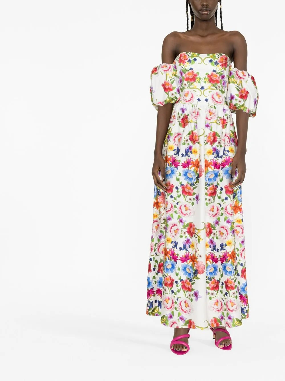 Juliet Off-Shoulder Puff-Sleeve Dress