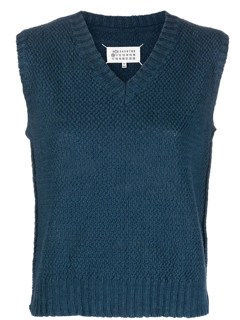 Basket-Weave Sleeveless Sweatshirt