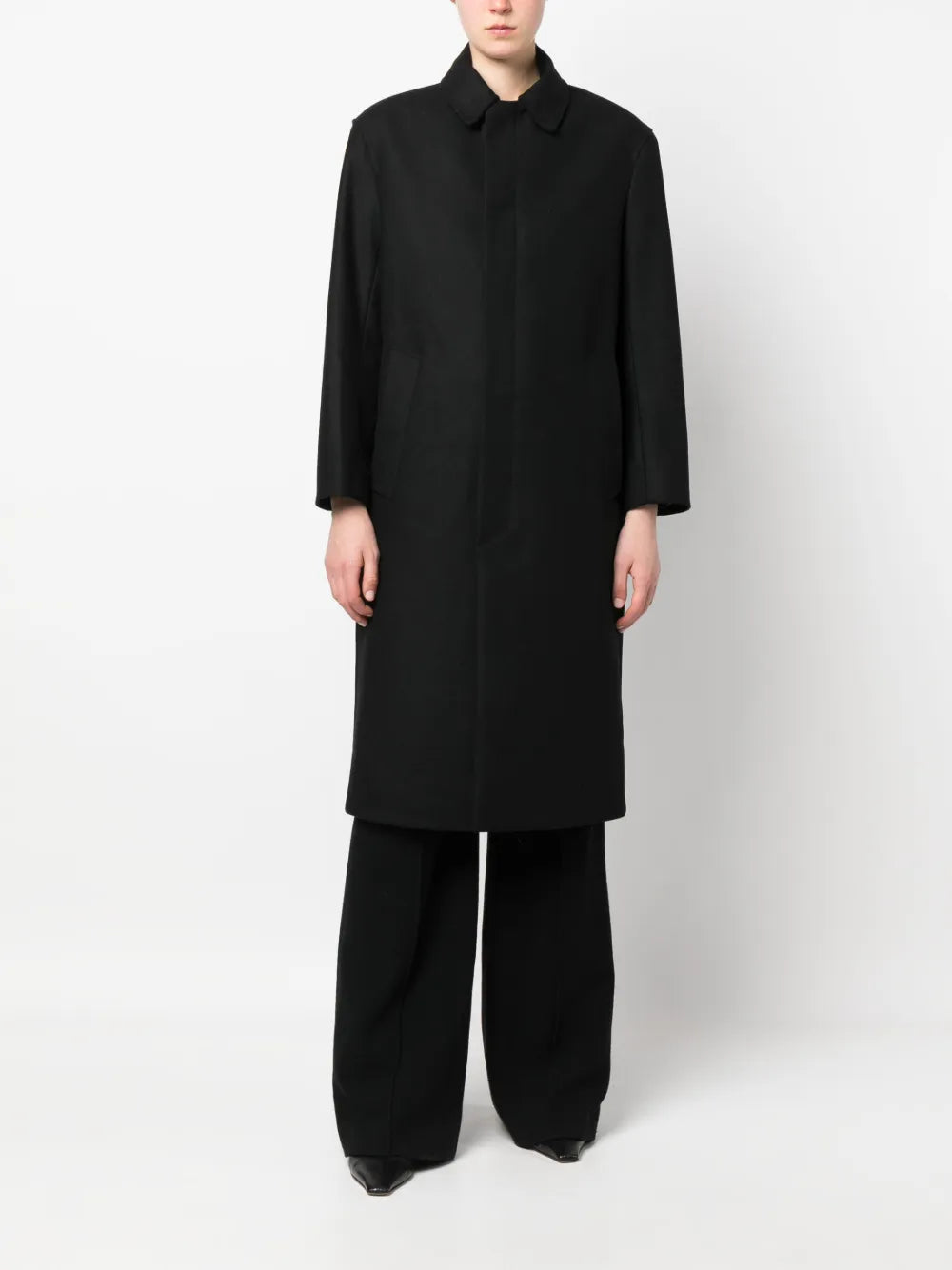 Classic-Collar Trench Coat