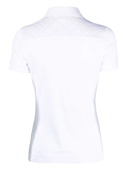 Embroidered-Logo Cotton Polo Top