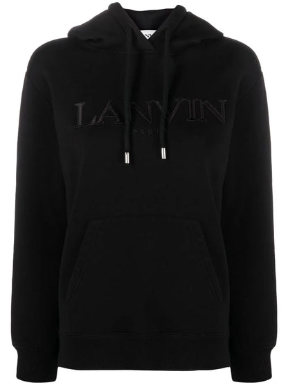 Logo-Print Drawstring Hoodie