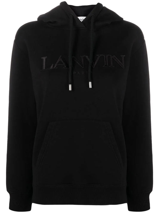 Logo-Print Drawstring Hoodie