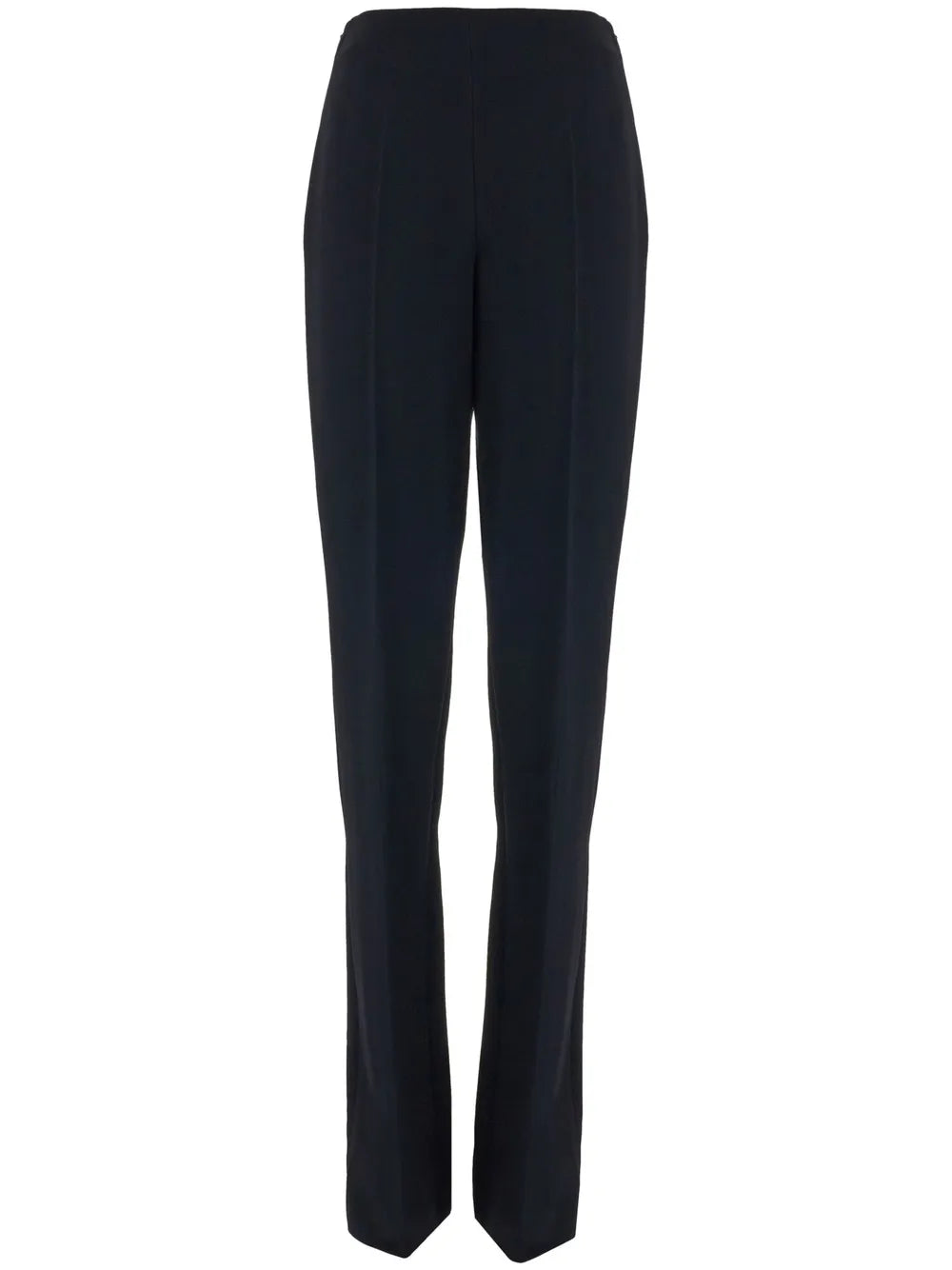 Straight-Leg Pleated Trousers