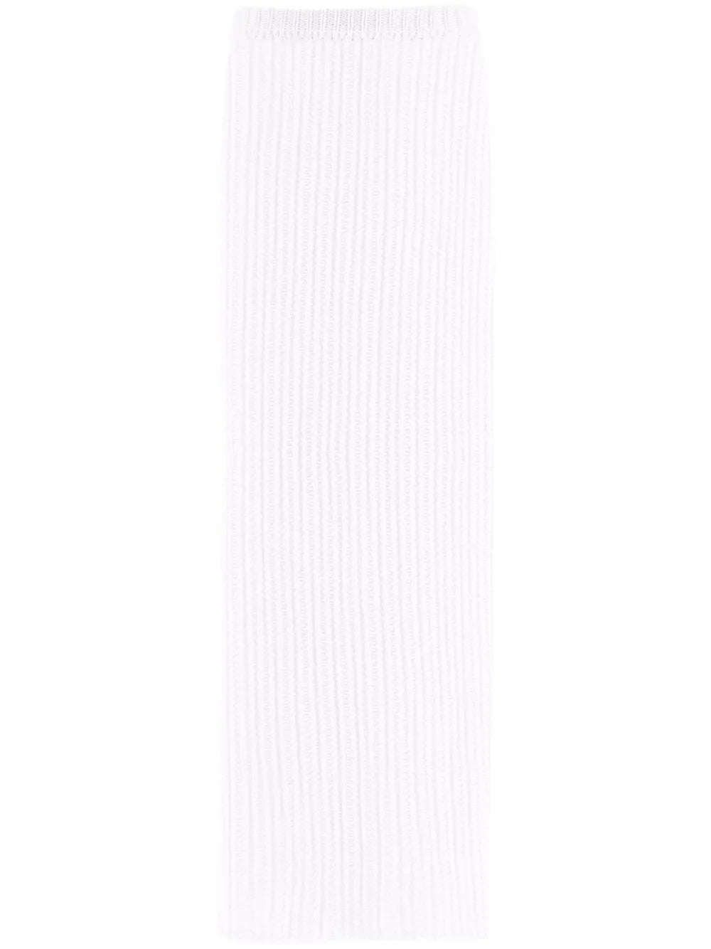 Side-Slit Knit Skirt