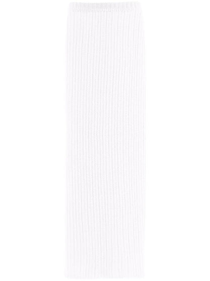 Side-Slit Knit Skirt