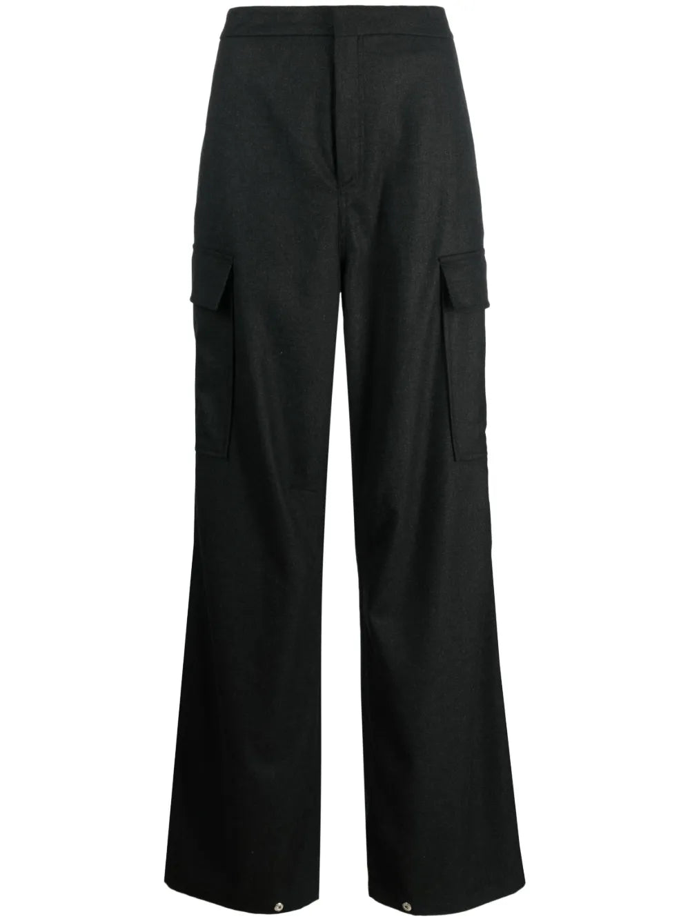 High-Waisted Cargo Trousers