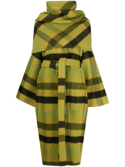 Cappotto Check-Print Coat