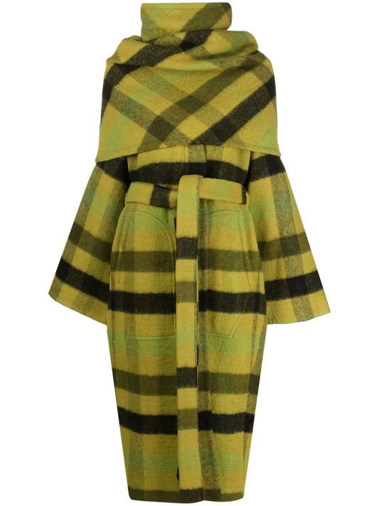 Cappotto Check-Print Coat
